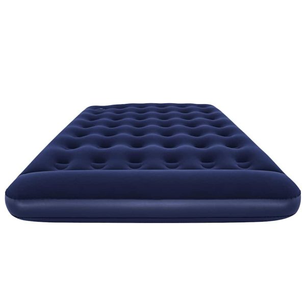 Bestway Надуваем флокиран матрак с вградена крачна помпа 203x152x28 см