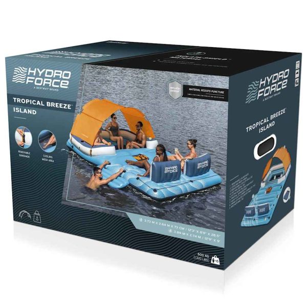 Bestway Tropical Breeze Плаващ остров 389x274 см 43105