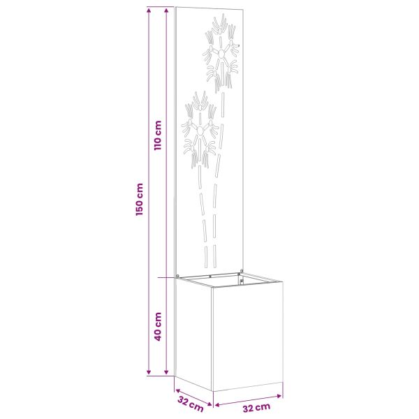 Екран за градинска неприкосновеност Маслиненозелен 32 x 150 см