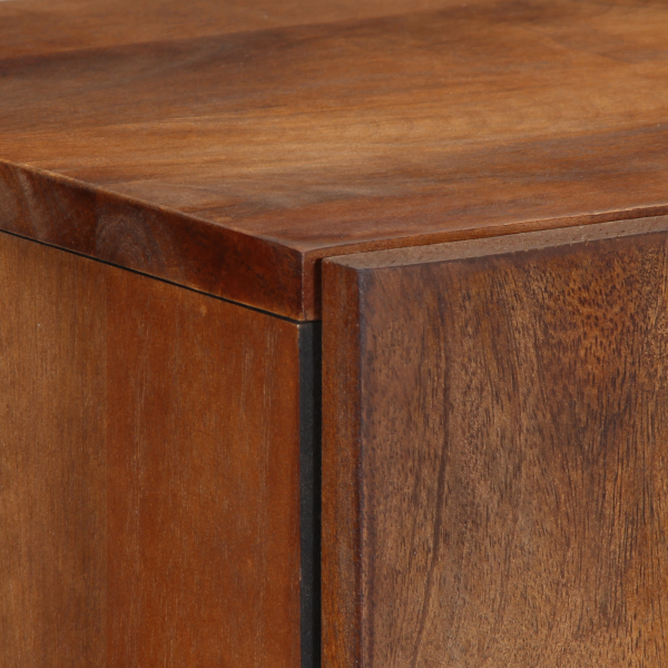 Висок шкаф с рафт Кафяво 60 x 33 x 100 см Солидно мангово дърво