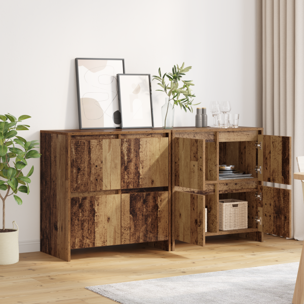 Скейдбордове 2 pcs Старо дърво 70 x 41 x 75 см Инженерно дърво