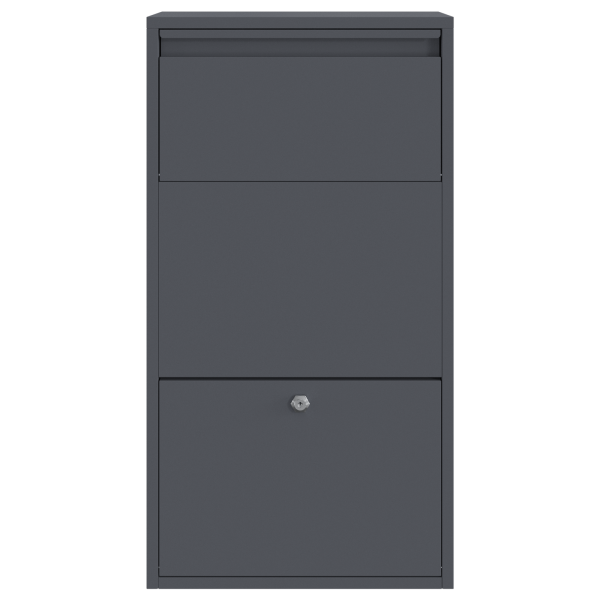 Пощенска кутия за пратки Антрацит 44 x 22 x 82 см Стомана