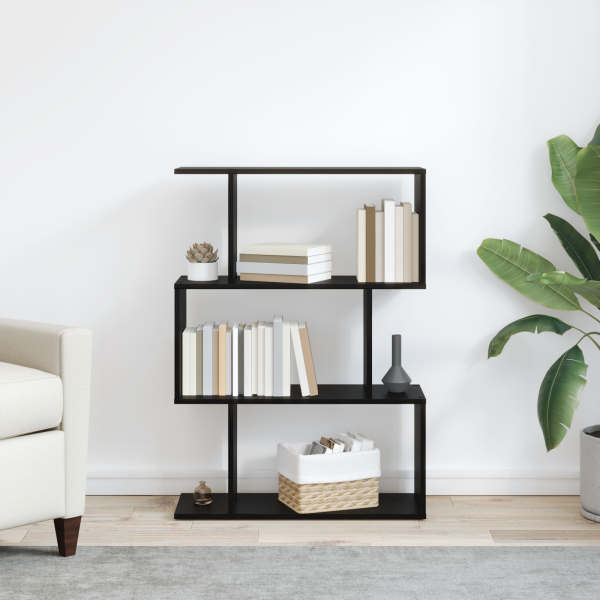 Шкаф за книги Черния дъб 70 x 24 x 97 см Инженерно дърво