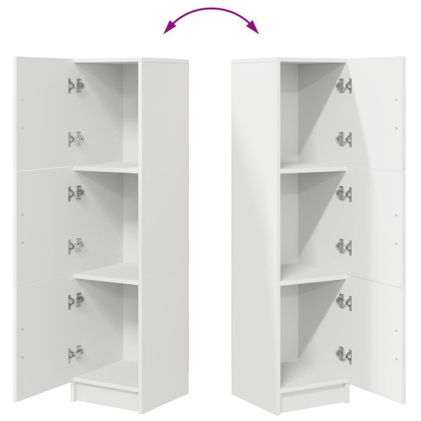 Висок шкаф Бяло 31.5 x 32 x 122.5 см