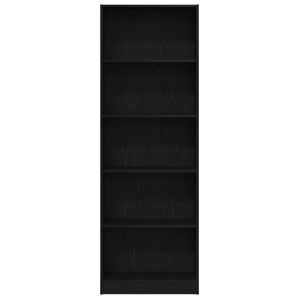 Рафт за книги Черния дъб 60 x 24 x 176 см Инженерно дърво