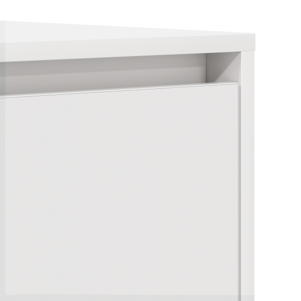 Служебен шкаф с чекмедже Бяло 120 x 41 x 75 см Инженерно дърво