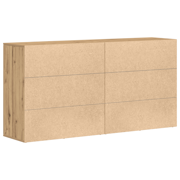 Служебен шкаф 2 pcs Дъб 79 x 38 x 80 см Инженерно дърво