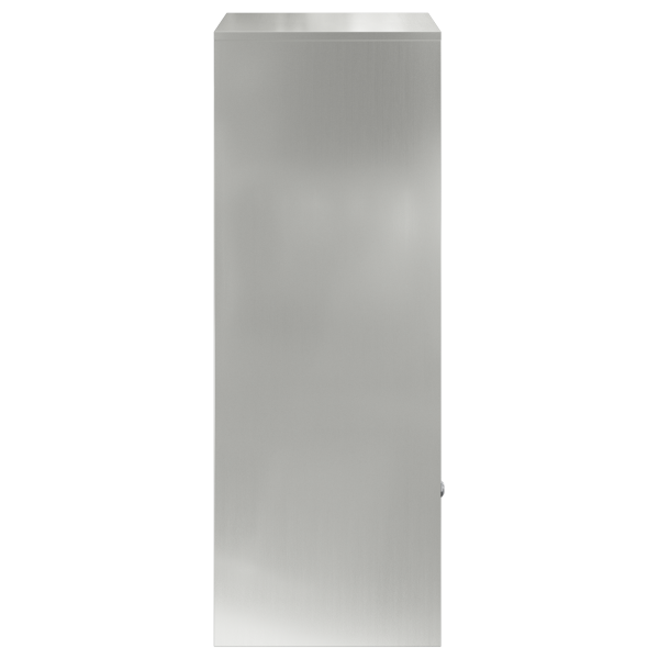 Пощенска кутия за пратки с врата Сребристо 47,5 x 38 x 59 см