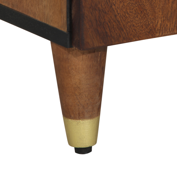 Шкаф за баня с чекмедже Меденокафяво 38 x 33 x 160 см