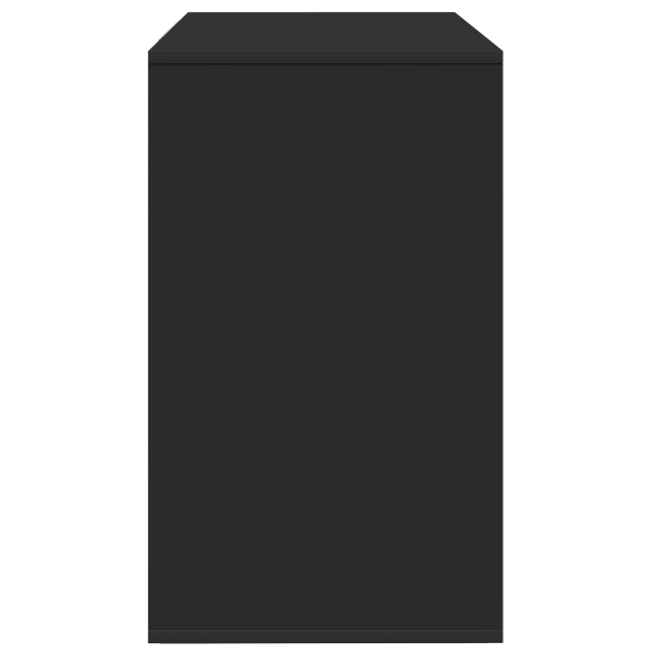 Служебен шкаф с чекмедже Черно 120 x 41 x 75 см Инженерно дърво