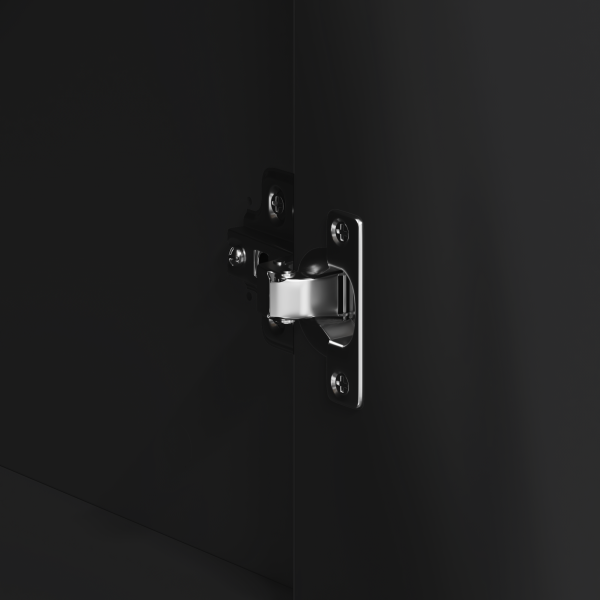 Служебен шкаф с чекмедже Черно 120 x 41 x 75 см Инженерно дърво