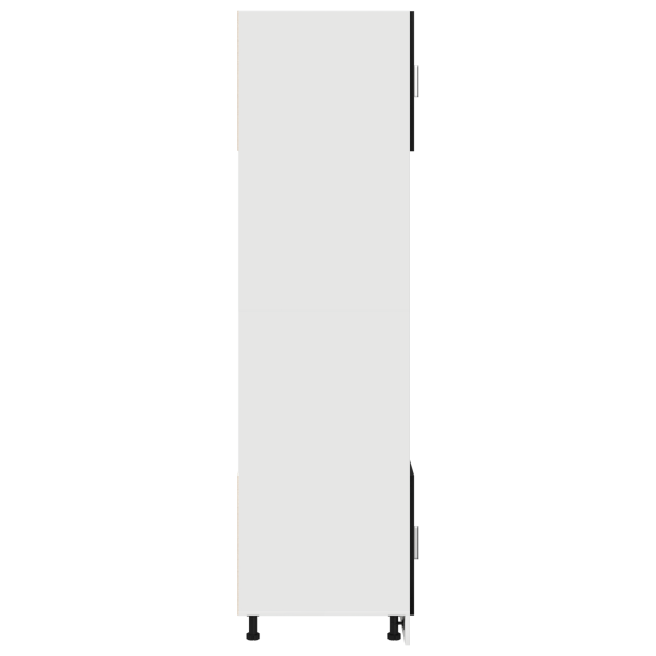 Висящ шкаф с рафт Черния дъб 60 x 57 x 207 см Инженерно дърво