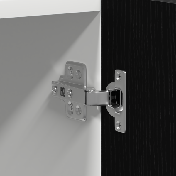 Висящ шкаф с рафт Черния дъб 60 x 57 x 207 см Инженерно дърво