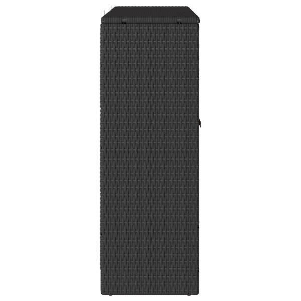 Шкаф за съхранение с рафт с врата Черно 100 x 36 x 102 см Ратан