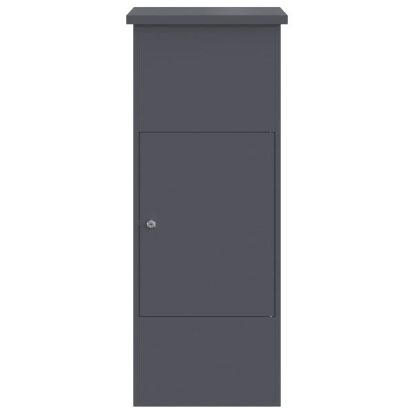 Пощенска кутия за пратки Антрацит 44,5 x 29 x 110,5 см Стомана