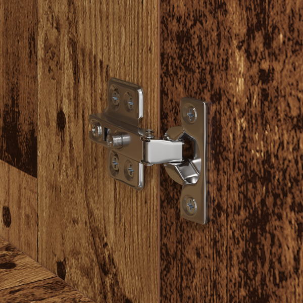 Офис шкаф с рафт Черния дъб 60 x 32 x 115 cm Инженерно дърво