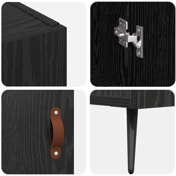 Служебен шкаф Черния дъб 89,5 x 34 x 80 см Инженерно дърво