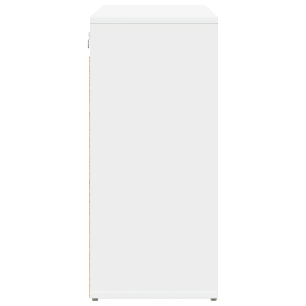 Шкаф за обувки с рафт Бяло 103 x 30 x 67 см Инженерно дърво