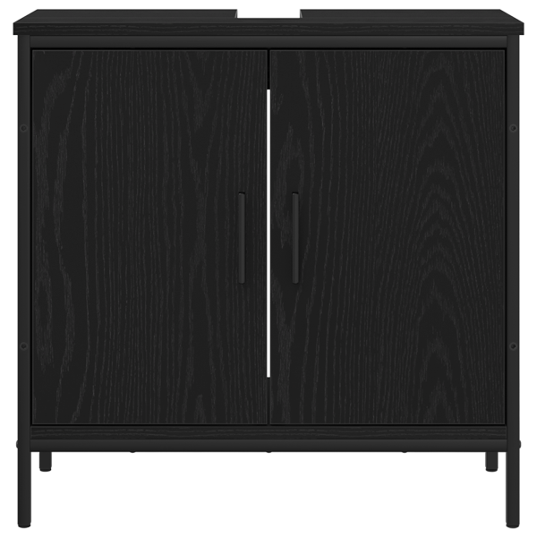 Шкаф за мивка в баня Черния дъб 60 x 30 x 60 cm Инженерно дърво
