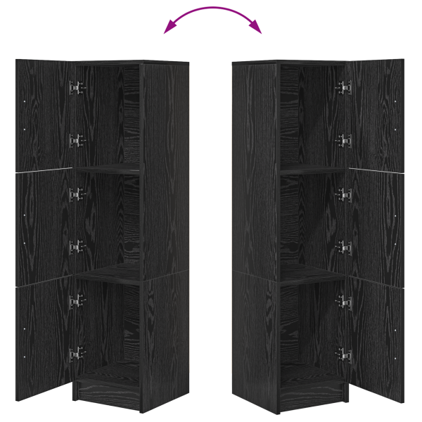 Висок шкаф Черния дъб 31.5 x 32 x 122.5 см