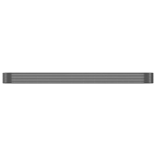 Градинска повдигната леха поцинкована стомана антрацит