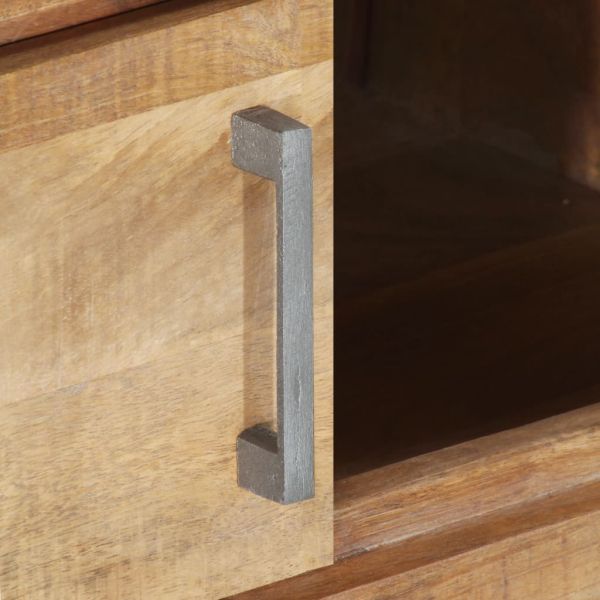 Маса за кафе, 95x50x40 см, грубо мангово дърво