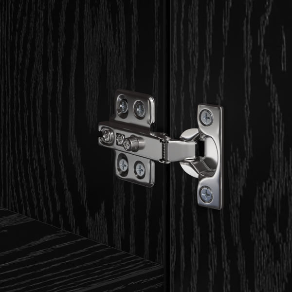 Висок шкаф 2 pcs Черния дъб 50 x 42,5 x 185 см