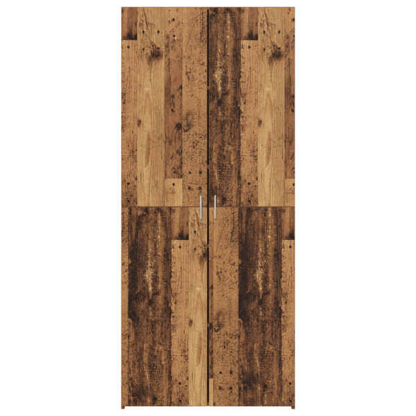 Висок шкаф 2 pcs Старо дърво 80 x 42 x 185 см