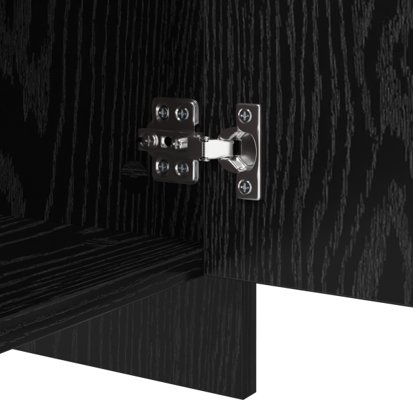 Служебен шкаф 2 pcs Черния дъб 70 x 41 x 75 см Инженерно дърво