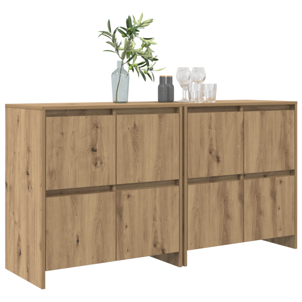 Скейдбордове 2 pcs дъб артизан 70 x 41 x 75 см Инженерно дърво