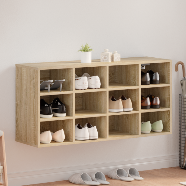 Шкаф за обувки Сонома дъб 103 x 30 x 51 см Инженерно дърво