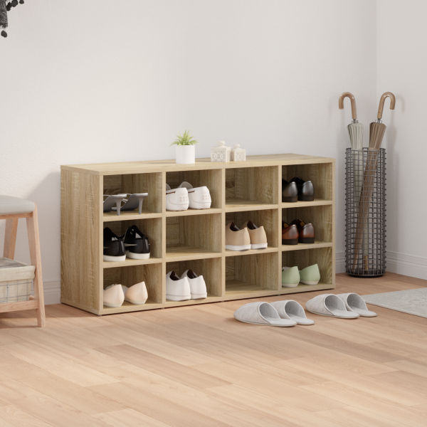 Шкаф за обувки Сонома дъб 103 x 30 x 51 см Инженерно дърво