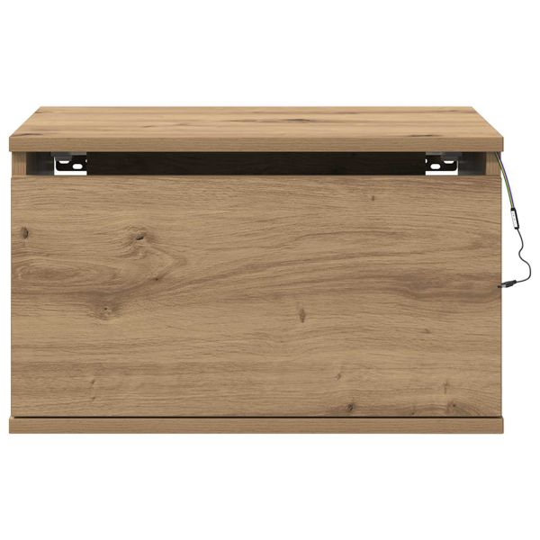 Стенен шкаф за нощно шкафче 2 pcs Дъб 50 x 36 x 30 см