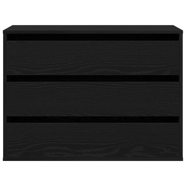 Чекмеджетен шкаф Черно 80 x 41 x 58 см Инженерно дърво