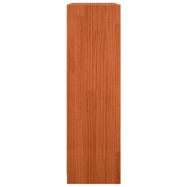 Шкаф за книги Кафяво с восъчно покритие 104 x 33 x 110 см