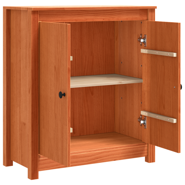 Служебен шкаф Кафяво с восъчно покритие 70 x 35 x 80 см