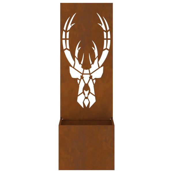 Екран за градинска неприкосновеност Ръждясало 50 x 150 cm