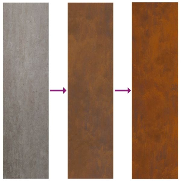 Екран за градинска неприкосновеност Ръждясало 50 x 150 cm