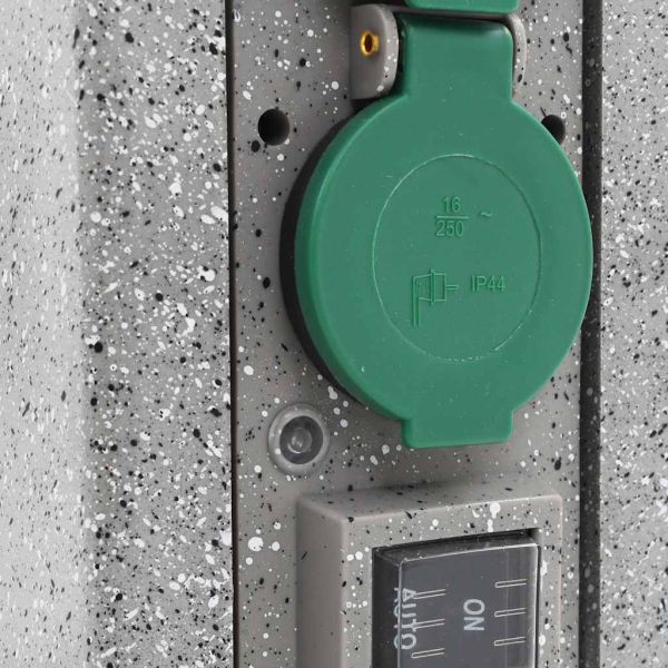 Градински разклонител със сензор за здрач, стълб, пластмаса