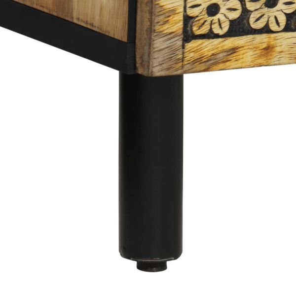 Висок шкаф, 60x33x100 см, мангово дърво масив