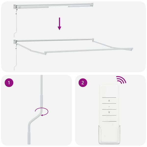 Автоматично прибираща се тента, кафяв, 300x250 см