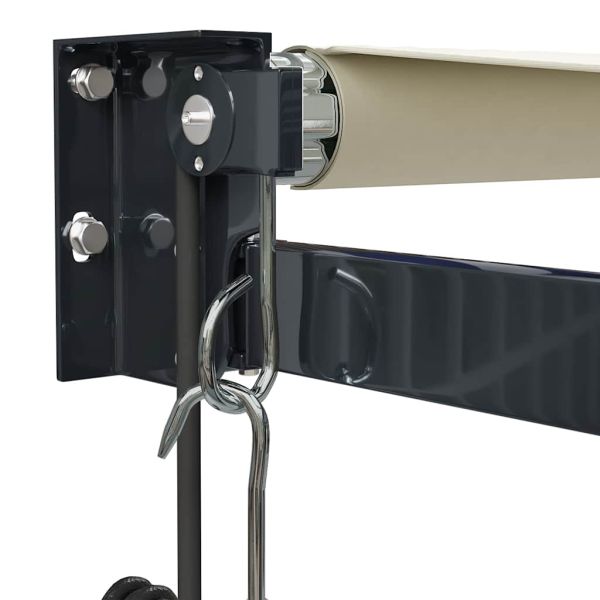 Автоматично прибираща се тента, кремаво, 5x3 м