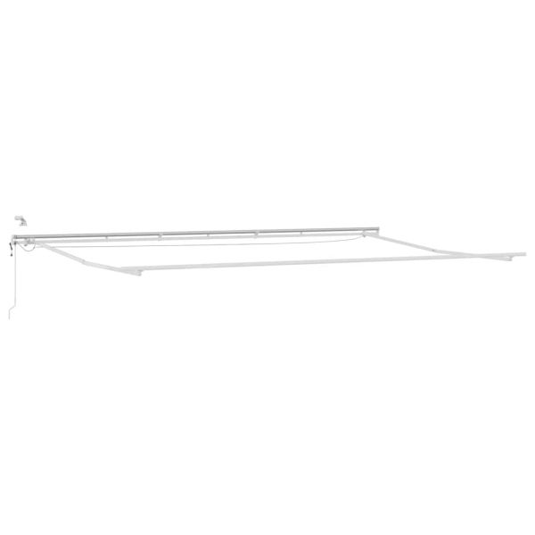 Автоматично прибираща се тента с LED, бордо, 600x300 см