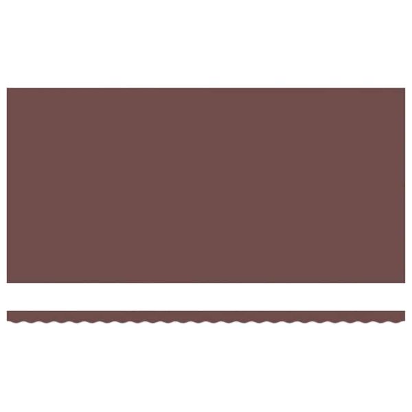 Автоматично прибираща се тента с LED, кафяв, 600x300 см