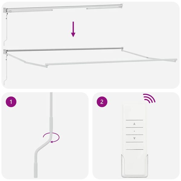 Автоматично прибираща се тента, кафяв, 450x300 см