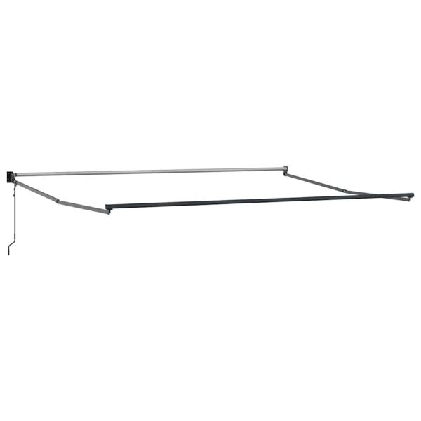 Автоматично прибираща се тента, кафяв, 450x300 см