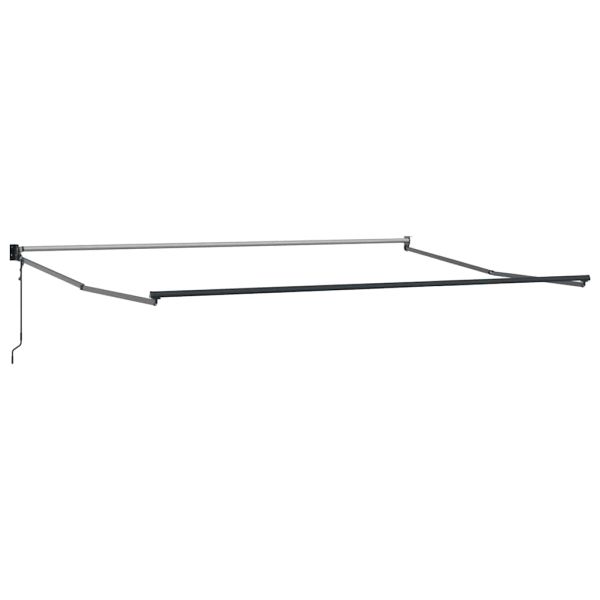 Автоматично прибираща се тента, кафяв, 500x300 см