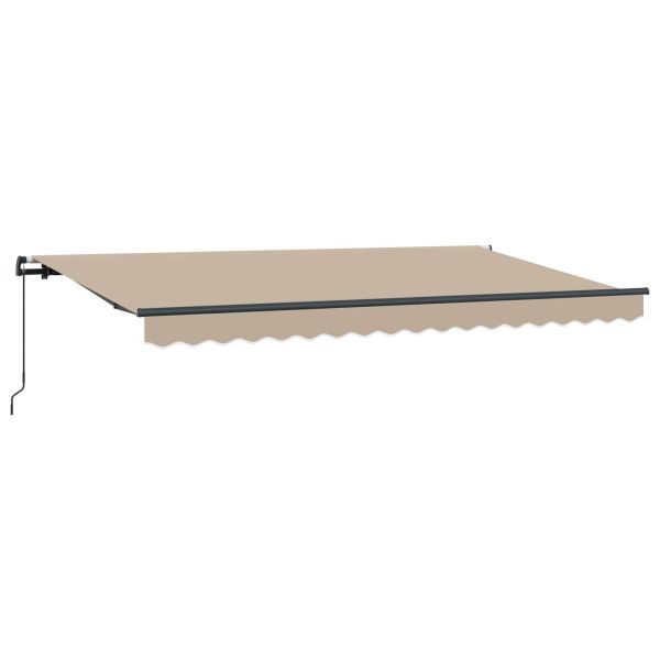 Сгъваем навес Бежово 400 x 200 cm текстил