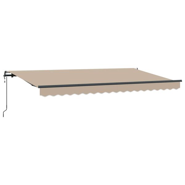 Сгъваем навес Бежово 400 x 200 cm текстил