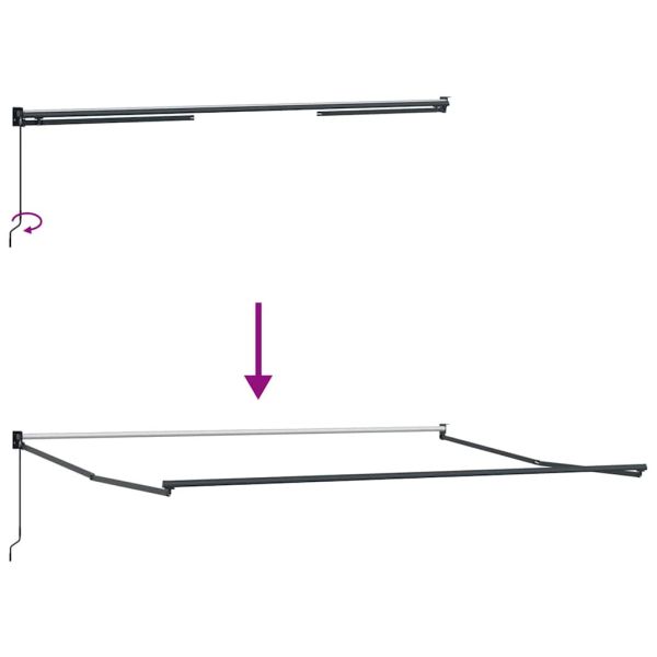 Сгъваем навес Бежово 400 × 300 cm Полиестер и алуминий